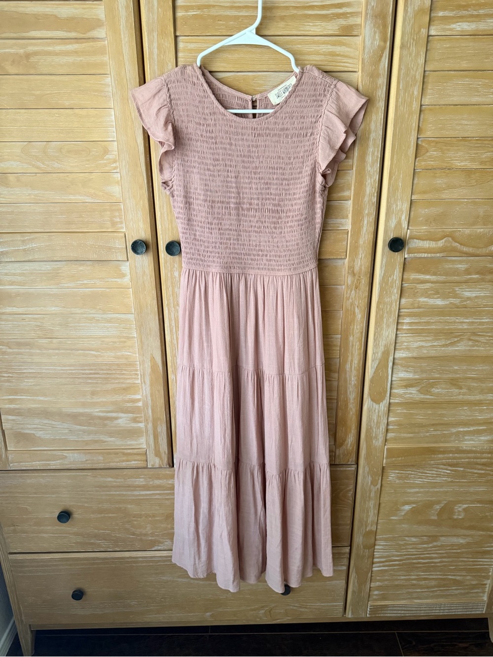 Sweet Wanderer Dusty Rose Smocked Top